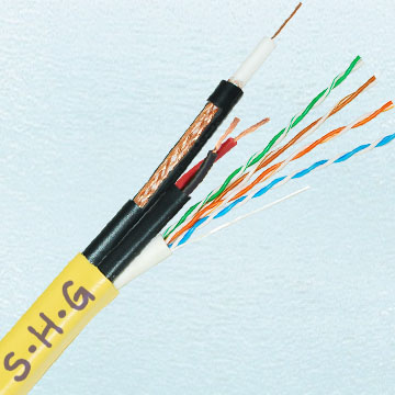 CAT5E UTP + RG59-2*0.75mm2